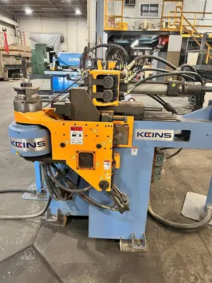 USED KEINS #KB-45ND HORIZONTAL HYDRAULIC CNC TUBE BENDER, NEW 2001: