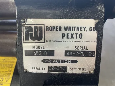 Used PEXTO 381-D Plate Bending Rolls including Pinch California US | Wheeler Machinery Sales #1331922
