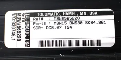 USED TOLOMATIC M3W15 BWS30 SK64.961