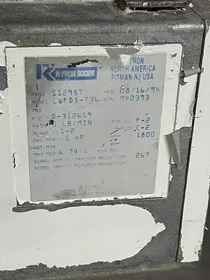 USED K-TRON K-TRON SODER 1 1/2 TWIN SCREW