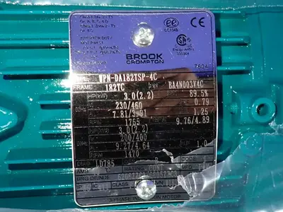 USED BROOK CROMPTON WPNDA182TSP4C