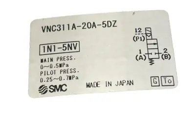 NEW SMC VNC311A-20A-5DZ SOLENOID VALVE VNC311A20A5DZ