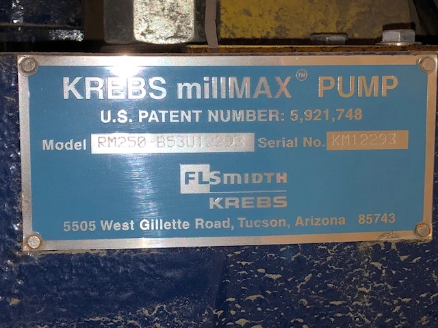Used Krebs RM250 Pumps Minnesota US | Peak Machinery, Inc. #285459
