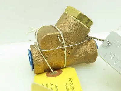 Milwaukee Valve 508-005-38 Swing Check Valve 3/8" 400 lb WOG 200 SWP Bronze Body
