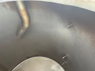 1200 l Used vertical stainless steel storage tank