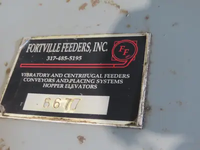 Fortville Feeders Vibratory Parts Feeder 60" Stainless Bowl 115V