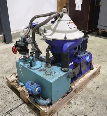 Alfa-Laval P-615 fuel/lube oil purifier, 316SS.