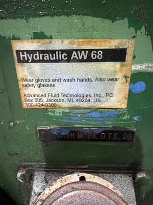 USED TY MILES Broaching Machine