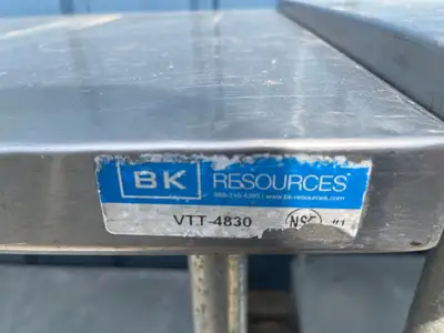 Used BK-Resources Used 48" BK Vtt-4830 Stainless Steel Table - SS92 Food Prep Tables Illinois US | Falcon Restaurant Supply #1376108