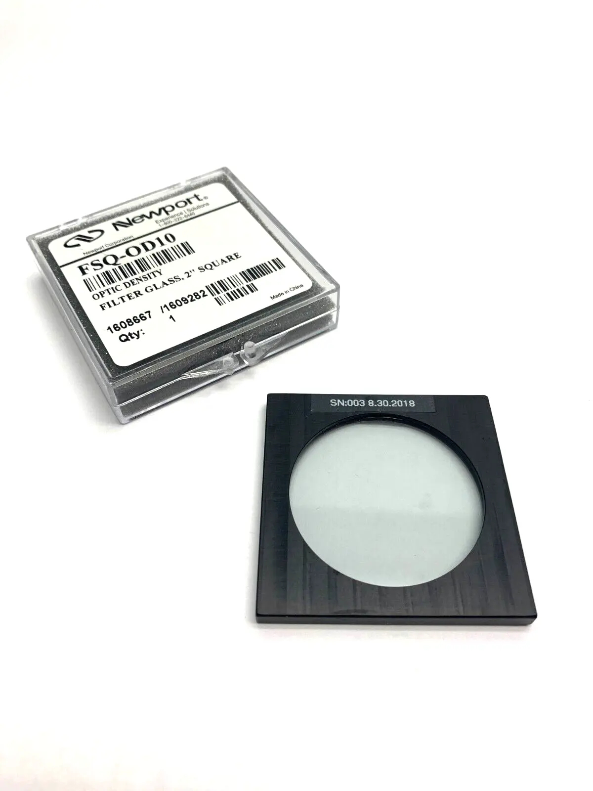 FSQ-OD10 | Newport  Optic Density Filter Glass 2" Square w/ TM008-192 Frame - New Other
