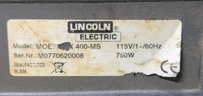 USED LINCOLN ELECTRIC MOE - 400-MS