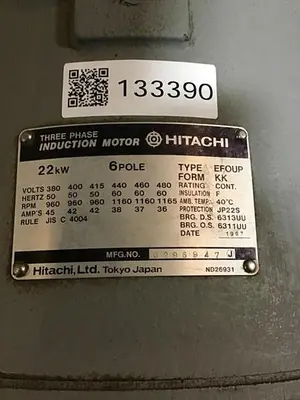 USED HITACHI JIS C 4004 29.5 HPA