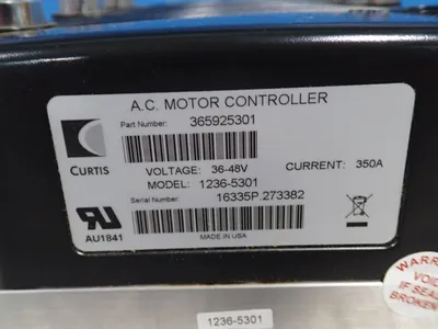 Used CURTIS 12365301 Motor Controllers Ohio US | HGR 24 #801856