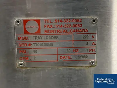 USED Capmatic Capmatic Inline Vial FIlling Line, Model Conquest FS8