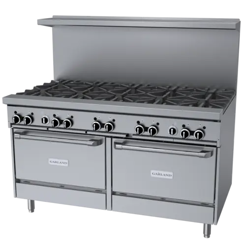 Garland GF60-10RR 60" 10 Burner Gas Range w/ (2) Standard Ovens, Natural Gas
