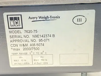 Used Avery Weigh-Tronix NCI Digital Scale With Power Supply 150lbs Max Scales Michigan US | Maverick Industrial Sales #1397842
