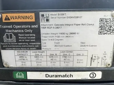 Used 2019 HYSTER S155FT Misc Forklifts Pennsylvania US | Global Equipment International, LLC #1283682