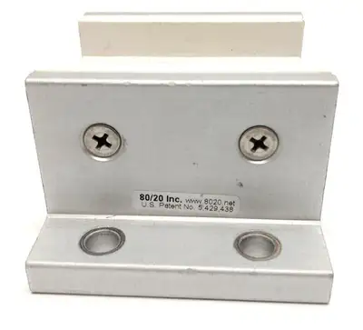 6825 | 80/20  3-Slot Double Flange Short Standard Linear Bearing, Aluminum, 15 Ser. - Used