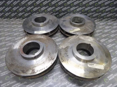 Lot of 4 Unbranded Impellers 2nd,5th,8th and 9th Stage 5 Vanes each Used