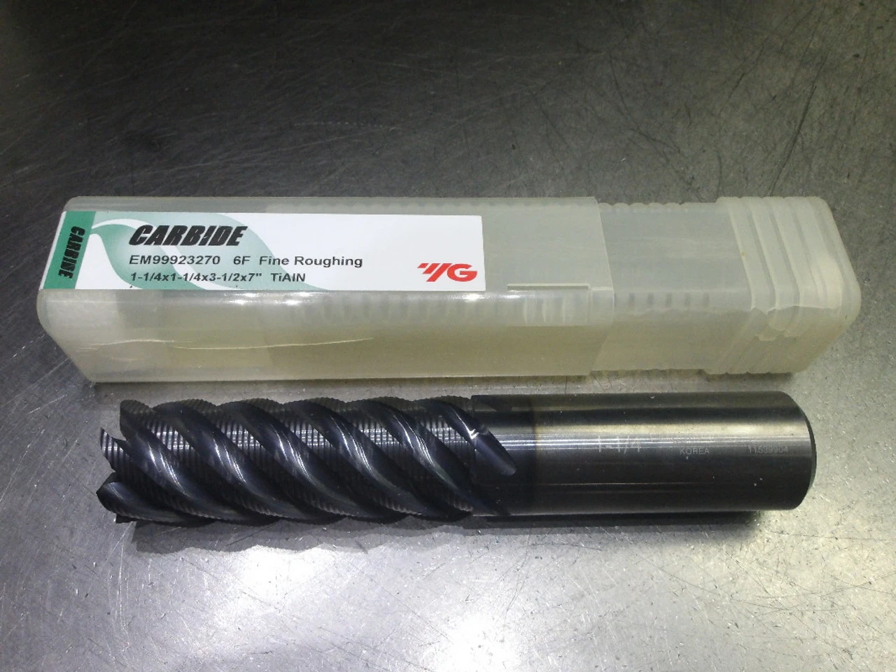 YG-1 1.25" 6 Flute Carbide Roughing Endmill 1.25" Shank EM99923270 (LOC3388A)