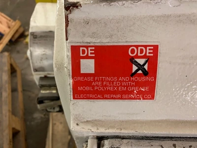 150 hp General Electric DC Motor 238 Amps 1150/1800 rpm