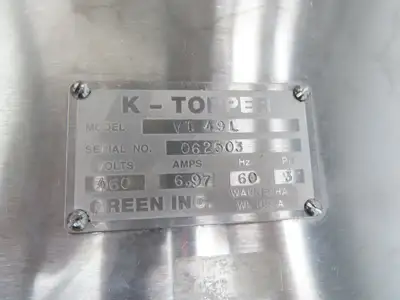 Tiefenthaler K-Topper Commercial Food Topping Handler Dry Bulk 480V Shaker 48"W