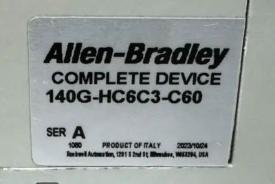 ALLEN BRADLEY 140G-HC6C3-C60 CIRCUIT BREAKER SER. A 3P 60A UNUSED SURPLUS