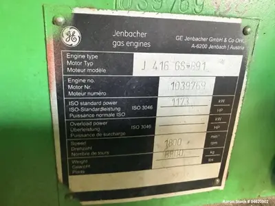 Used JENBACHER JGS-416 Gas Generators Illinois US | Aaron Equipment #1369557