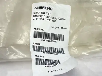 New | in-Stock Siemens Connecting Cable For ET 200 Power Supply 7/8" 5-Pole 15m Misc Electrical & Power Parts Michigan US | Maverick Industrial Sales #1395464