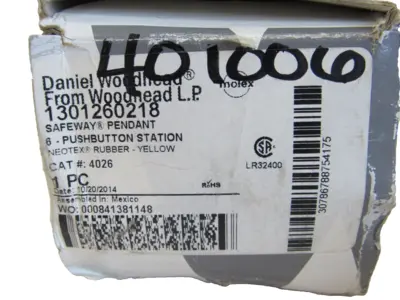 NEW MOLEX WOODHEAD 4026 PENDANT STATION 1301260218