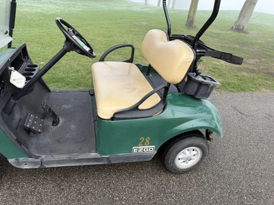 (1) 2015 E-Z-Go golf cart with a Kawasaki gas engine, does not include Club canopy, ball cover, club...