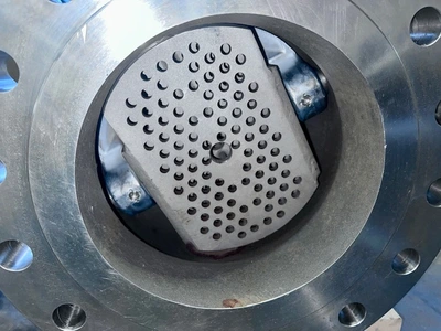 10" 300# Neles Jamesbury Stainless Steel V-Ball Control Valve