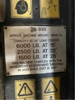 Used 2011 JCB 930 Misc Forklifts Pennsylvania US | National Lift Equipment #1368868