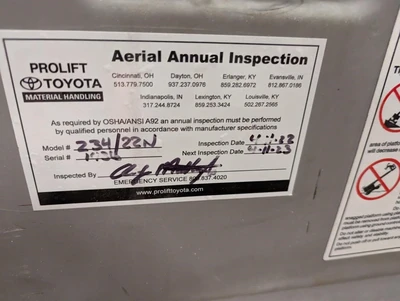 USED GENIE BOOM LIFT Z-34/22N