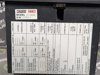 Tokheim Automation FC-1000K Mass Flow Model 2470 Electronic Counter Module Used