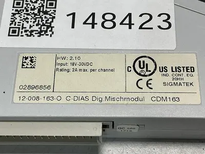 USED SIGMATEK CDM163 12-008-163-O