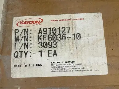 NEW KAYDON FILTRATION KF6036-10
