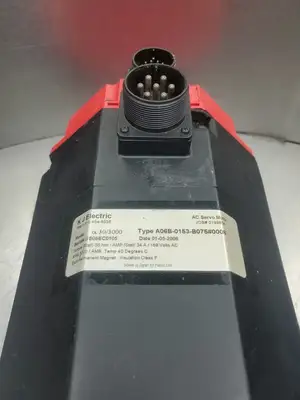 USED FANUC A06B-0153-B075#0008 AC Servo Motor, 3000RPM, 34A, 168VAC