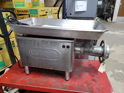 Used Berkel E-222 Commercial Meat Grinder - 1HP, 110 Volts