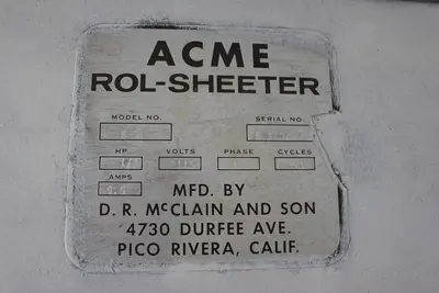 Acme Dough Sheeter - see video