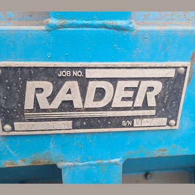 USED JEFFERY RADER 20 X 20 ESW