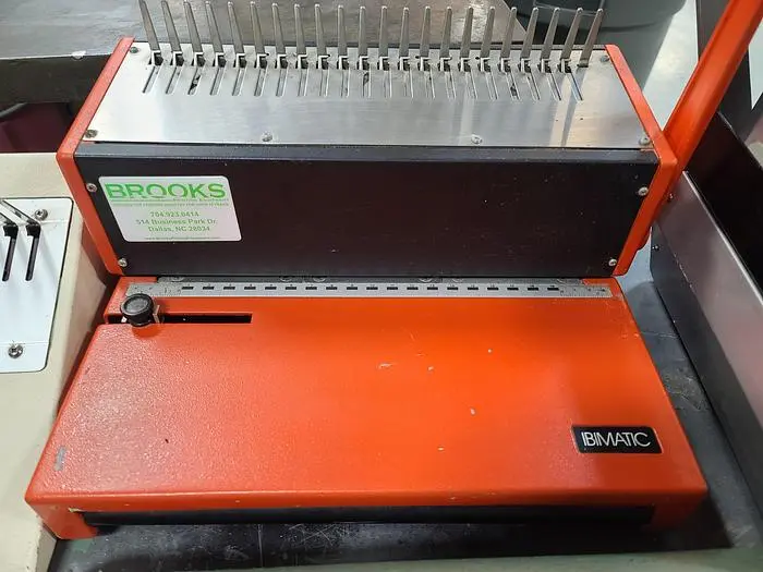 Used IBIMATIC IBIMATIC Binding Equipment | BROOKS PRINTING EQUIPMENT #391697