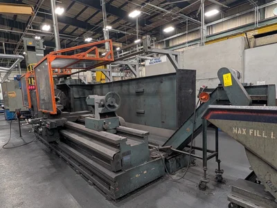 2009 Kuraki PA3512030 Manual Lathe 28" 4-Jaw Chuck; 460/3/60; Apprx. 120" distance between