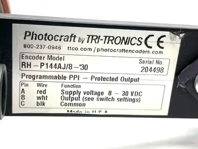 RH-P144AJ/8-30 | Tri-Tronics Photocraft  Programmable Encoder - Used