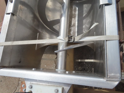 18" wide Stainless Steel Screw Conveyor jacketed trough