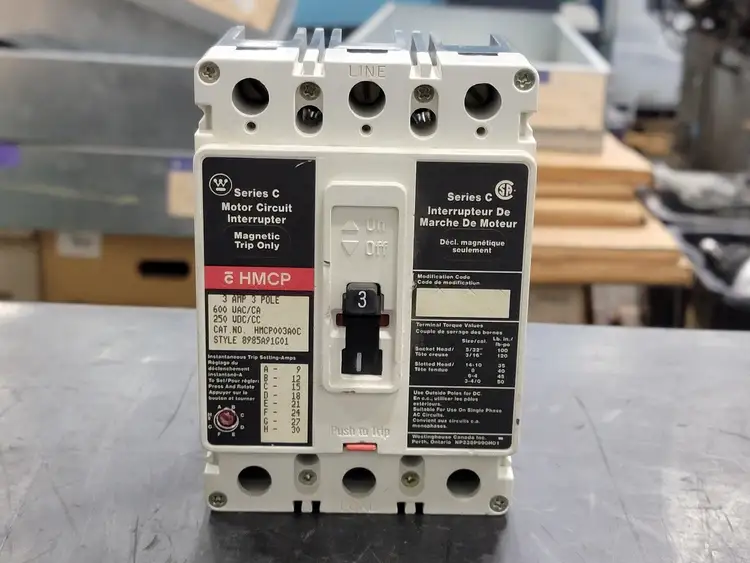 Used WESTINGHOUSE HMCP003A0C Switchgears British Columbia CA | Lenmark #294456