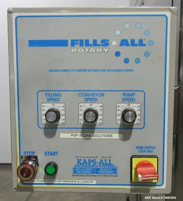 Used KAPSALL FA-R-18E Overflow Pressure Gravity Liquid Fillers Illinois US | Aaron Equipment #1303760