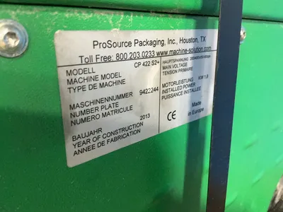 Used 2013 PROSOURCE PACKAGING INC CP 422 S2+ Paper Shredders Ohio US | HGR 24 #1266721