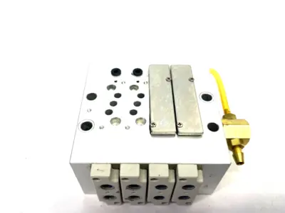 Used Humphrey Pneumatic Manifold Block/Base 4-Station Parts (Hydraulics and Pneumatics) Michigan US | Maverick Industrial Sales #1398003