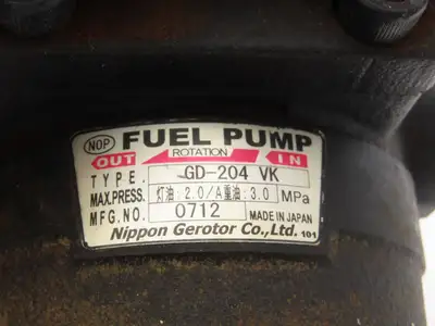 Nippon Gerotor GD-204 VK Trochoid Fuel Pump 1/2"NPT 3MPa